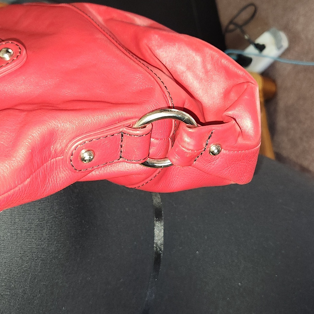 ILI red leather purse - Picture 3 of 11